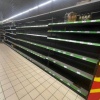 В Киеве в сетевых магазинах полностью опустели полки с продуктами