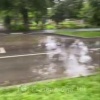 На Красноуральской недавно сделали дорогу, но забыли поставить ливневую. Теперь улицу топит дождями