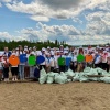 Чистая река в чистых берегах Работники Богучанской ГЭС, воспитанники детских...