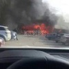 Сегодня кафе на улице Техническая полностью сгорело в результате пожара