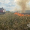 В Аскизском районе добровольцы помогали тушить степной пожар