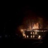 Пожар в Маслянино: сгорело здание рядом с полицейским участком В ночном...