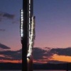 Светящаяся стела украшает теперь въезд в Листвянку. Конструкцию установили...