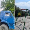 В Искитиме среди бела дня похитили целую детскую площадку По словам местных...