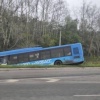 В Новокузнецке рейсовый автобус улетел в кювет