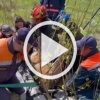 На пустыре рядом со 104 км МКАД, в открытый люк...