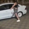 Краснодарские движения. Солевая госпожа устроила неравный бой с машиной.