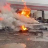 В Люберцах в деревне Мотяково на складе произошел пожар Возгорание...