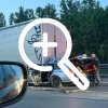 Смертельное ДТП на 52-м км внешнего кольца КАД, автомобиль Volkswagen на высокой скорости залетел под фуру.