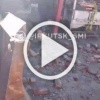 Кирпичное здание обрушилось на человека в Иркутске