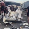 1 человек погиб, как минимум 10 пострадали в серьёзной аварии в Подмосковье