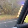 Авто сотрудников правоохранительных органов слетело с дороги в районе Прокопьевского завода шахтной Автоматики