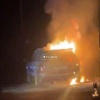 На парковке около пляжа Cuba-Cuba на берегу Верх-Исетского пруда сгорел...