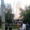Кадры с места пожара на Пехотинцев
