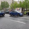Лазурный автобус вылетел на тротуар в ДТП на Будапештской