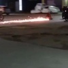 Малолетние «стритрейсеры» устроили огненный заезд на тазу. Буквально