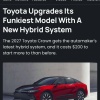 Toyota обновила свой самый странный седан Crown — модель получила новую гибридную установку и слегка подросла в цене.