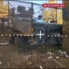 Наши птички налетели на украинский бронеавтомобиль 