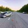 Сегодня на Серовском тракте произошло ДТП с участием трех автомобилей