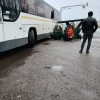 Сегодня в Бронницах автобус столкнулся с памятником трактору. 🇷🇺 Источник: ЧП...