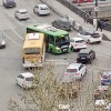 Два автобуса не поделили проезжую часть возле Глазковского моста. 🇷🇺...