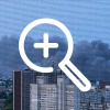 Утро в Киеве началось с плотного задымления, вызванного ударом российских войск.