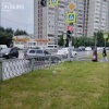 На перекрестке Пехотинцев - Софьи Перовской водители устроили разборки прямо...