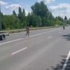 Голозадая машина была замечена на дороге в Томской области.