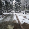 В Новосибирске на Монументе Славы накануне зимы приступили к укладке плитки В...