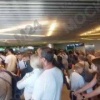 Обстановка во Внуково — массовое возвращение после летних отпусков. Гигантская очередь собралась у паспортного контроля на выход в город.