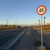 Вблизи АЗС «Роснефть» нанесена сплошная линия разметки и установлены новые дорожные знаки