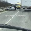 Жесткое ДТП на трассе после Смоляниново в сторону Большого Камня. Пока без...