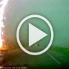 На Ордынской трассе запечатлели удар молнии. Она была...