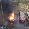 На улице Красного Маяка во дворе сгорел автомобиль Соседняя машина только...