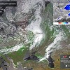 Появился снимок из космоса мощного циклона над Москвой.