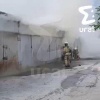 Машина загорелась в гараже на Московской в Екатеринбурге.
