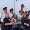 Российский флаг подняли на Меловой горе в Белгороде