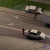 В ЖК «Солнцево Парк» молодые люди устроили ДТП, разбили автомобиль и скрылись...