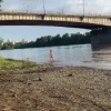 В Новокузнецке на Запсибовском мосту оторвался кусок плиты