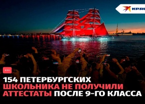 154 петербургских школьника не получили аттестаты после 9-го класса