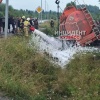 В Анжеро-Судженске перевернулась цистерна с топливом и заблокировала въезд в город