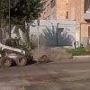Подрядчик запылил всю улицу Кирова утром