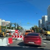 На Московской пробка из-за перекрытия перекрёстка с Радищева