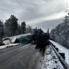 Федеральную трассу перекрыли после ДТП с несколькими грузовиками в Иркутской...