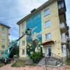 Новый мурал появляется в Ангарске 