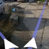 Опасная дорога в Академическом: бетонные плиты с торчащей арматурой