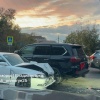 💥 На океанском проспекте жесткое ДТП с участием Lexus LX570 и Toyota Mark II.