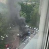 Грузовик задел высоковольтные провода и загорелся в столичной Коммунарке....