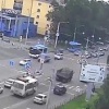 Момент ДТП в Новокузнецке на проспекте Курако. 🇷🇺...