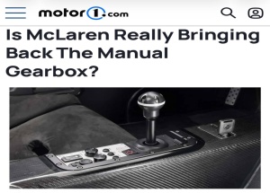 McLaren может вернуть механику — впервые почти за 30 лет. По слухам, компания уже готовит особую модель P50.